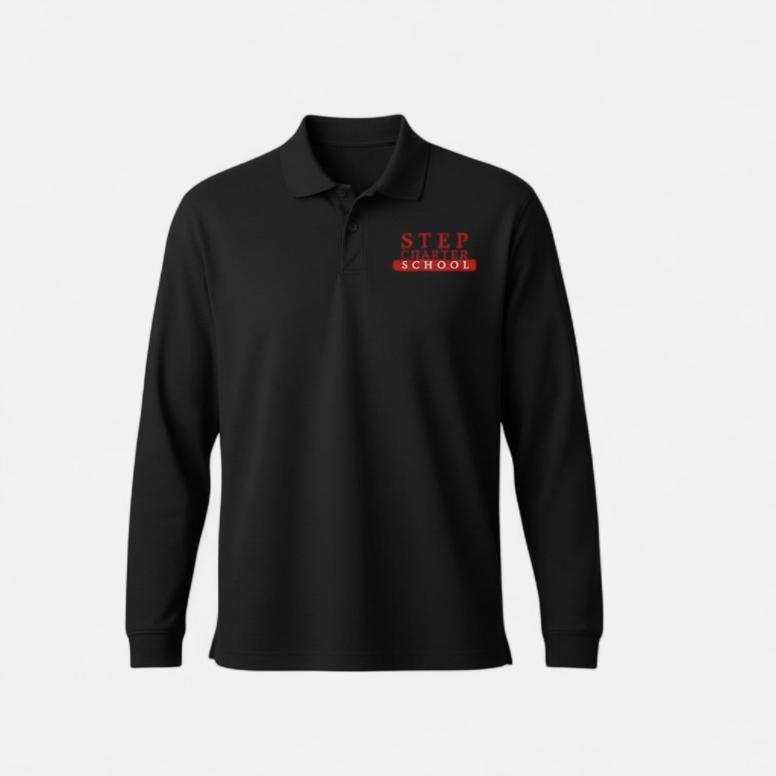 long sleeve polo shirts (black)