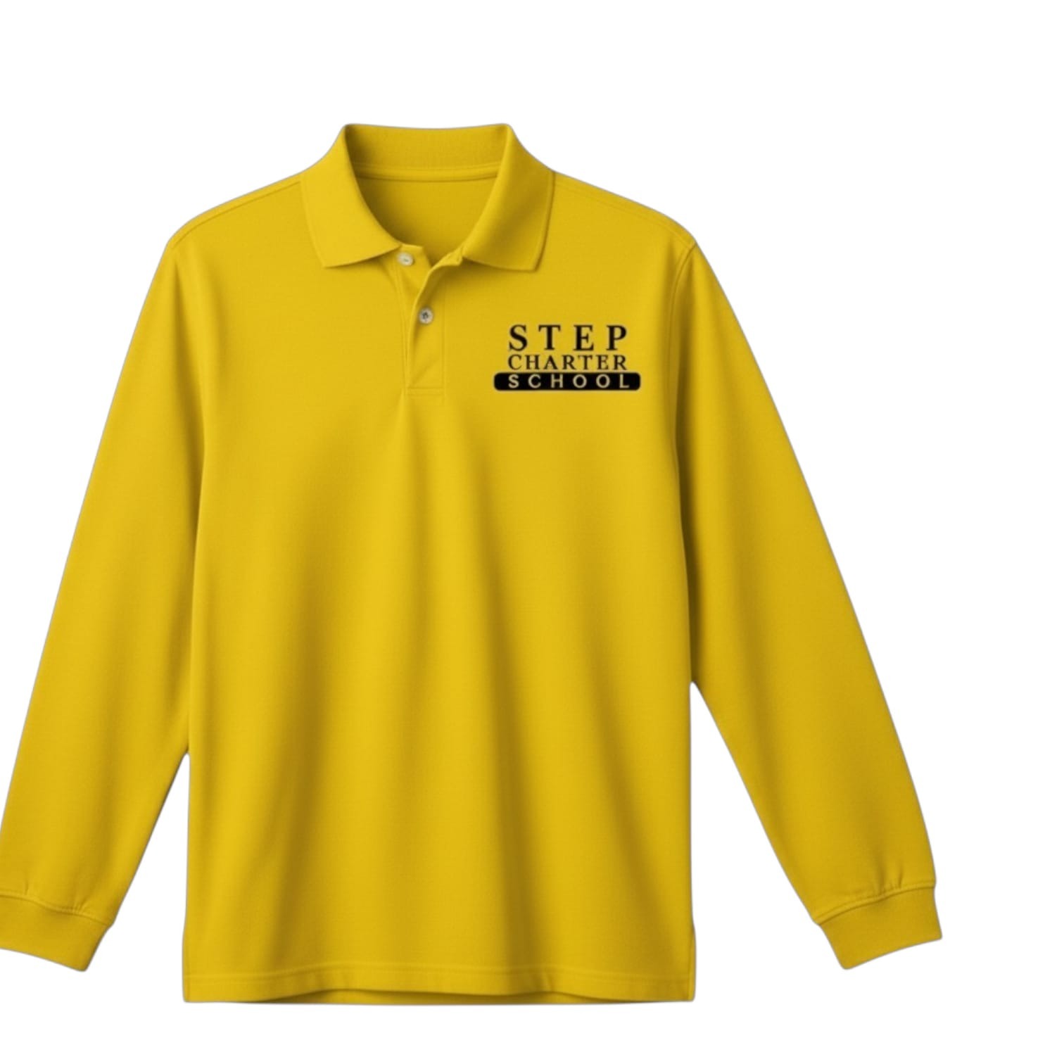 long sleeve polo shirts (yellow)